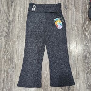 Fresh Karma Silk Cashmere Blend Yoga Crop Pants Y2K Foldover Waist Size Medium